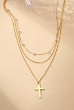 18K Stainless Steel Cross Necklace