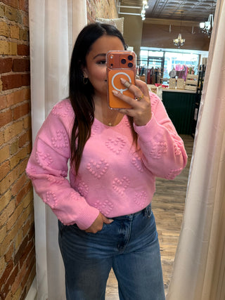 Soft Knit Valentine Heart Sweater