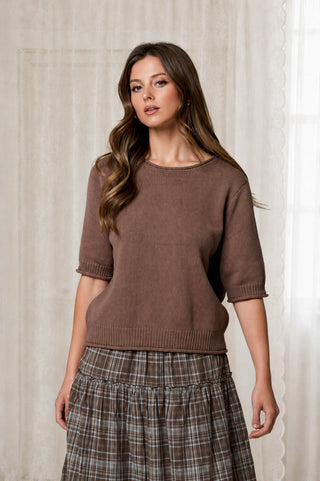 Elena Sweater Knit Top