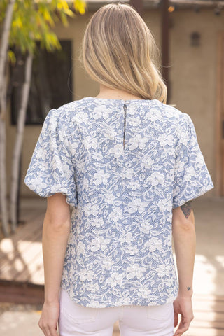 Savannah Bubble Sleeve Top
