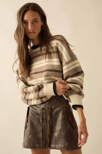 Ellie Dolman Sleeve Knit Sweater