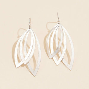 Elegant Layered Leaf Earrings