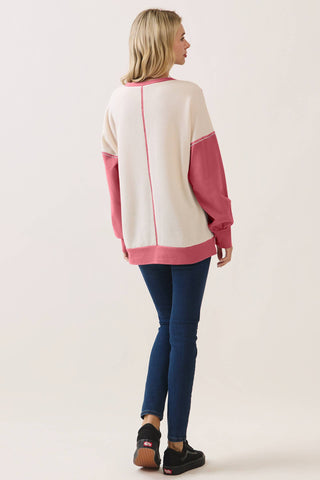Your Valentine Color Block Pullover