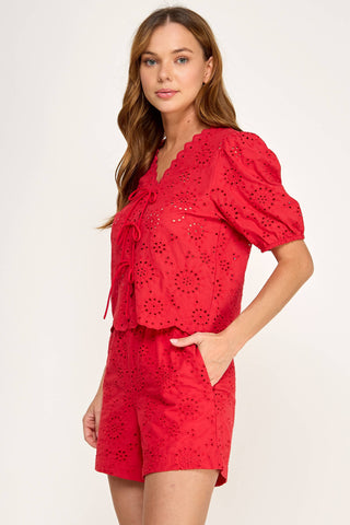 Florence Eyelet Short