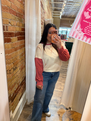 Your Valentine Color Block Pullover