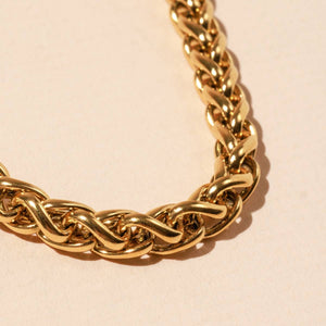 Chunky Linked 18K Gold Plated Necklace