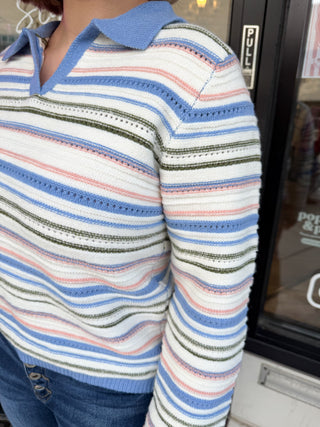 Meadow Lines Striped Sweater