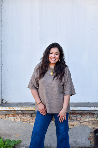 Elsie Oversized Sweater in Mocha
