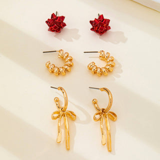 Holiday Hoop Earring Set