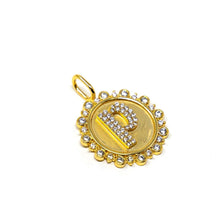 Vintage Coin Initial Charm