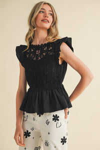 Gwen Crochet Lace Top