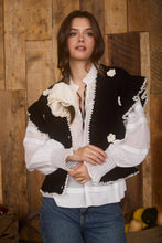 Camdyn Crochet Ruffled Knit Cardigan