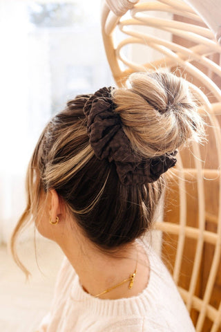 Espresso Jumbo Scrunchie