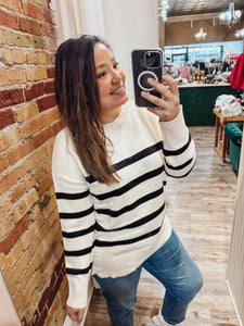 Maria Striped Sweater Top