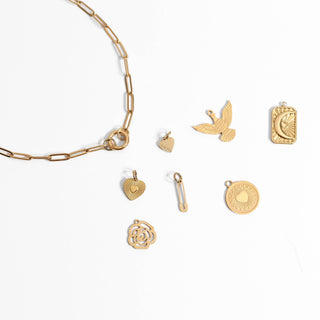 Paperclip Charm Keeper Necklace