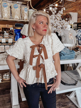 Jensen Bubble Babydoll Blouse