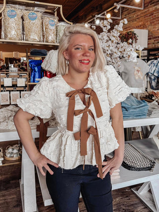 Jensen Bubble Babydoll Blouse