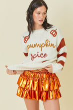 Pumpkin Spice Sweater Knit Top