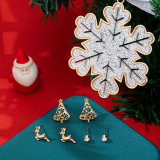 Snowflake Earring & Ornament Set