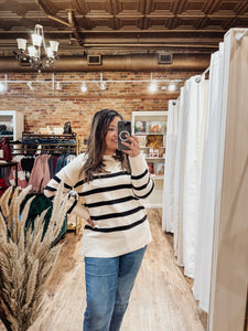 Maria Striped Sweater Top