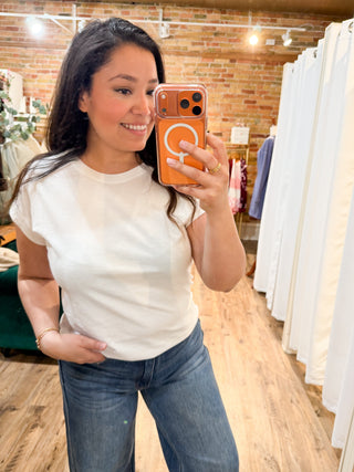 The Sadie Cotton Tee in White