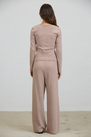 Kaia Lounge Button Down Top