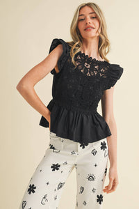 Gwen Crochet Lace Top