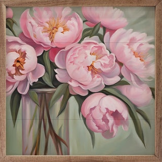 Pink Peony Bouquet Vase