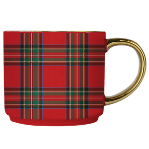 Red Plaid Coffee Mug