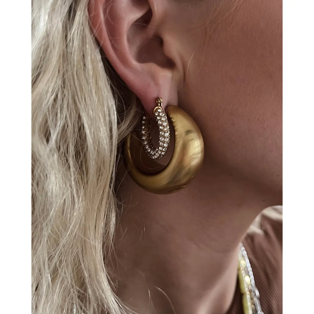 Enoch Matte Gold Earrings