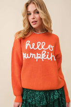 Hello Pumpkin Sweater in Burnt Orange