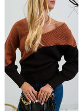 Tanya Asymmetrical Colorblock Knit