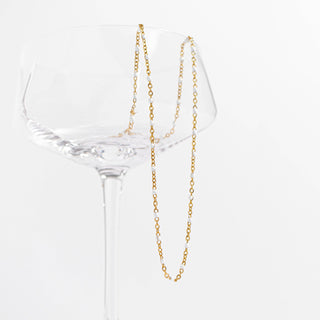 Cali 18k White Confetti Necklace