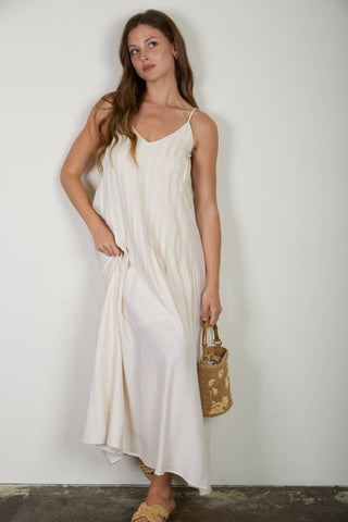 Maya Pleated Maxi Dress