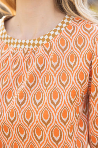 Amelia Ruched Puff Sleeve Knit Top