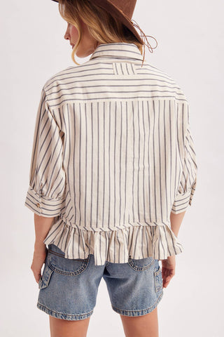 Lenny Ruffled Hem Top