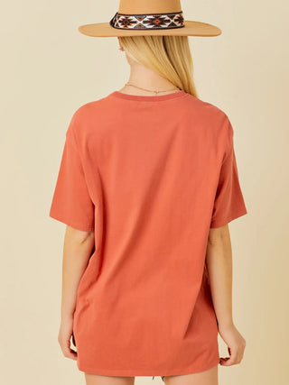 Washed Western Sparkle Texas Top