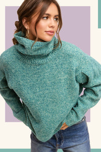 Parker Loose Fit Turtleneck Sweater