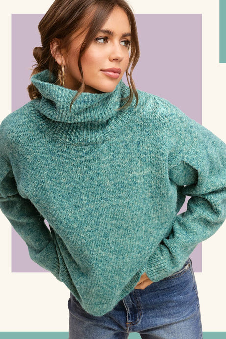 Parker Loose Fit Turtleneck Sweater
