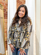 Charlotte Ruffle Top in Black