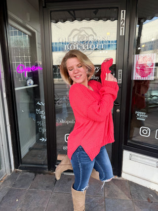 In The Moment Top in Coral