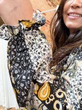 Charlotte Ruffle Top in Black