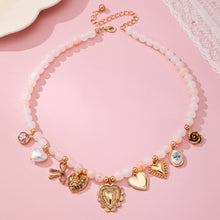 Lila Beaded Charm Necklace