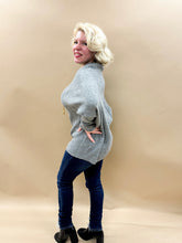 Monica Oversized Sweater Top in Grey