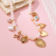 Lila Beaded Charm Necklace