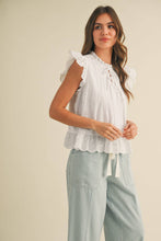 Allie Lace Trim Top