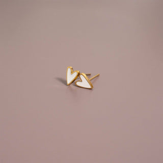 Demi Heart 18K Stud