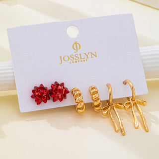 Holiday Hoop Earring Set