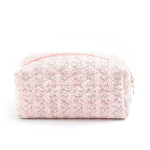 Avery Quilted Floral Cosmetic Bag