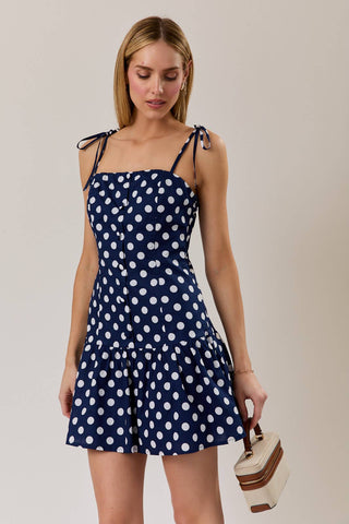 Ruby Polka Dot Mini Dress